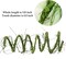 300cm/118inch Flexible Green Medium Artificial Tree Branches Fake Tree Trunk Garland Rattan Wreath Cherry Blossom Grape Vines Floral for Wall Hanging Front Door Reptile Habitat Decoration